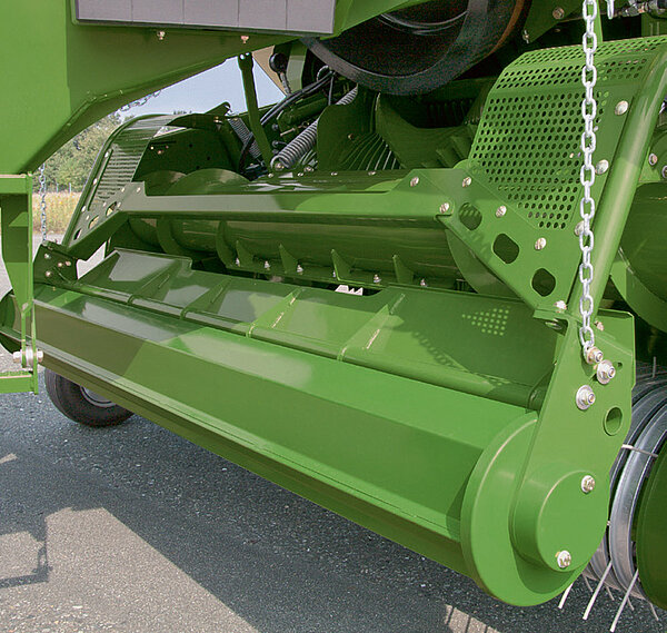 Crop press roller fitted as standard