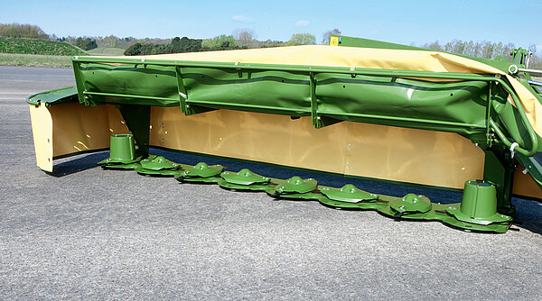 ‘B’ sense of rotation for spreads across the full width, ‘A’ sense of rotation for swath formation