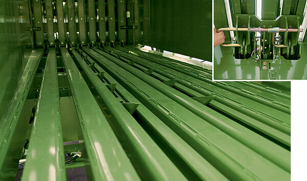 Deselectable pusher dogs