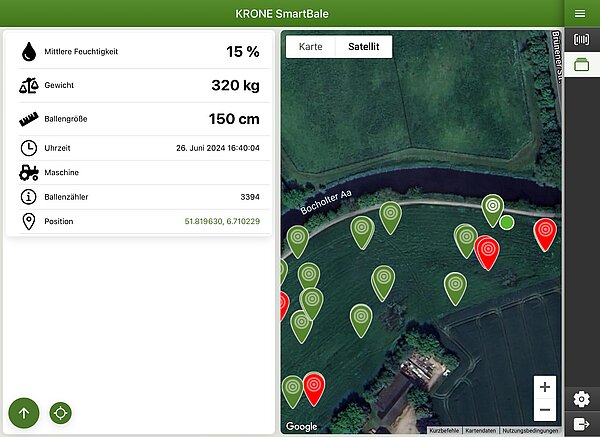 KRONE SmartBale app