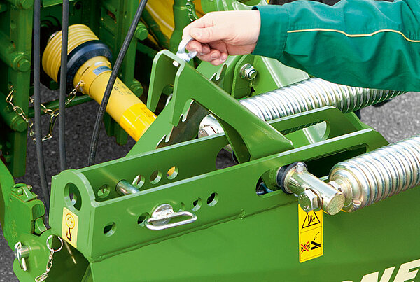 Adjusting the ground pressure manually