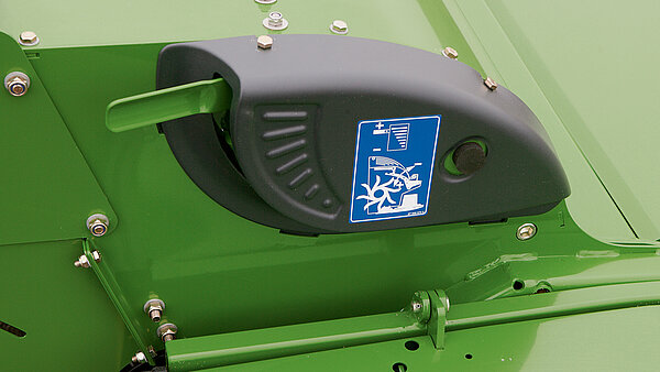 Stepless baffle plate adjustment