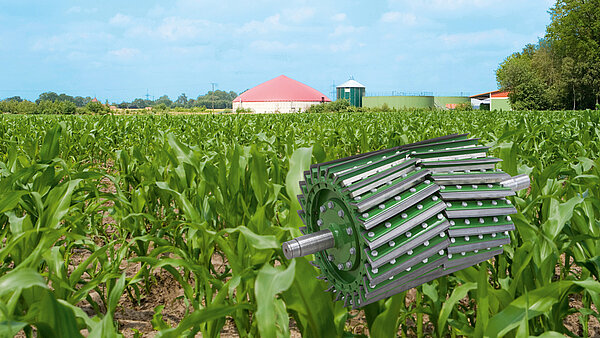 The KRONE Biogas chopping drum