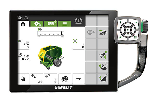 The tractor´s own ISOBUS terminal