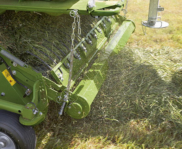 The crop press roller unit