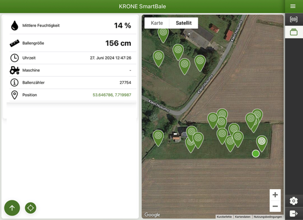 KRONE SmartBale app