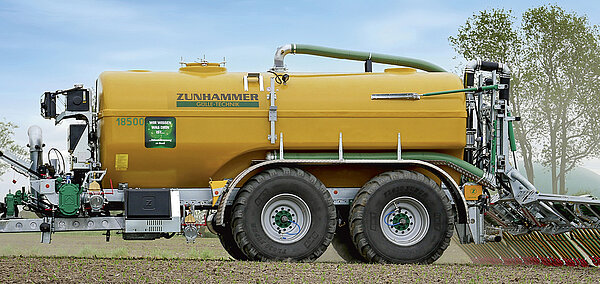 Content measurement on the slurry tanker