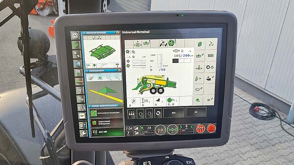 ISOBUS terminal tractor